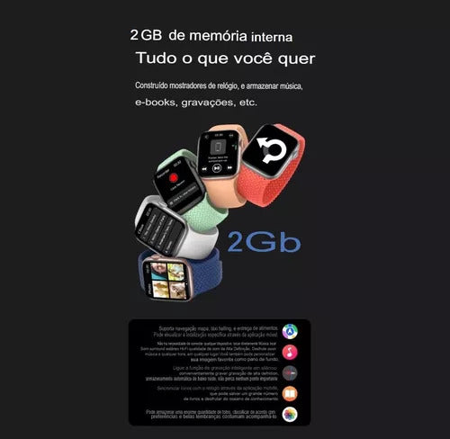 Smartwatch W10 Mini Serie 10 42mm Chat GPT, NFC, AMOLED Lançamento Microwear