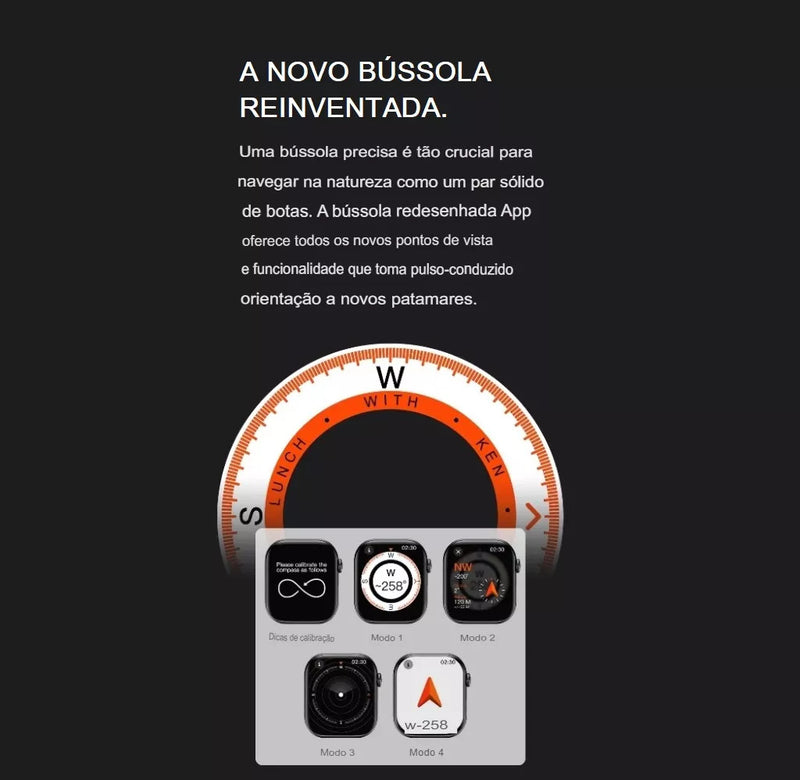 Smartwatch W10 Mini Serie 10 42mm Chat GPT, NFC, AMOLED Lançamento Microwear