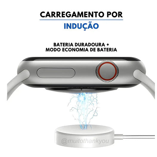 Smartwatch W10 Mini Serie 10 42mm Chat GPT, NFC, AMOLED Lançamento Microwear