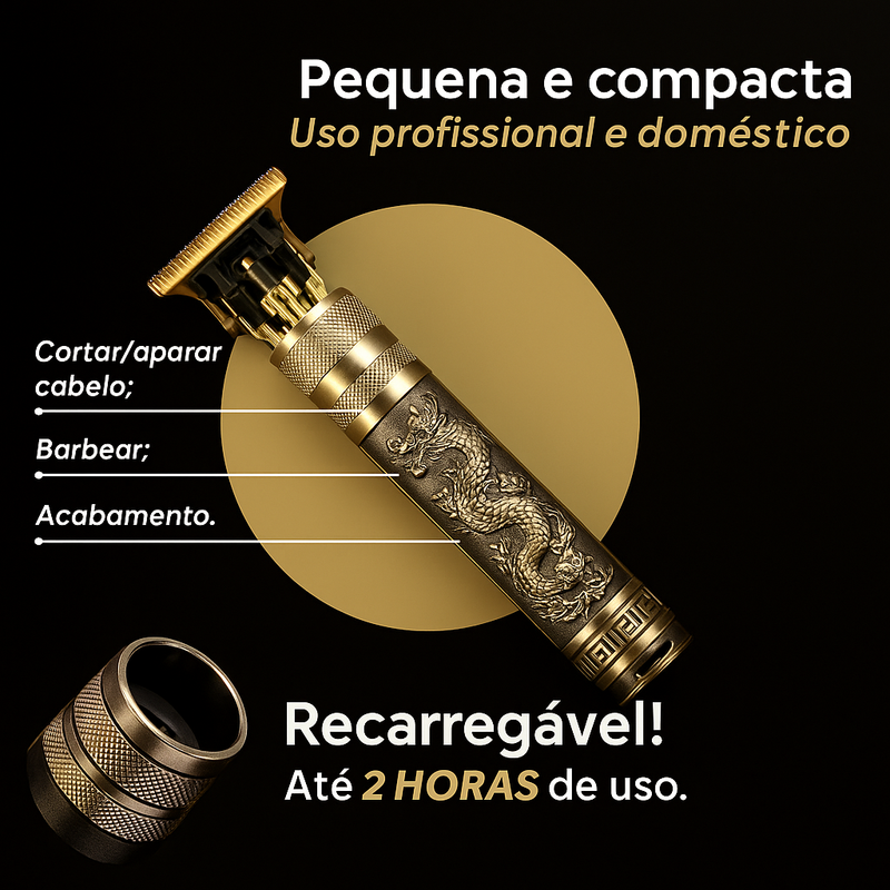 Máquina De Cortar Cabelo Profissional Dragon