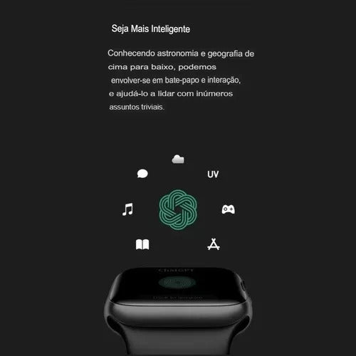 Smartwatch W10 Mini Serie 10 42mm Chat GPT, NFC, AMOLED Lançamento Microwear