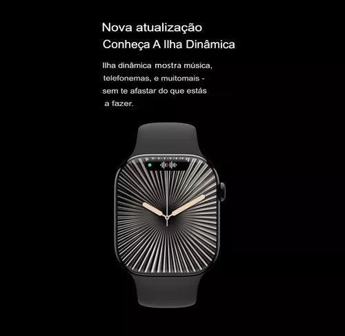 Smartwatch W10 Mini Serie 10 42mm Chat GPT, NFC, AMOLED Lançamento Microwear