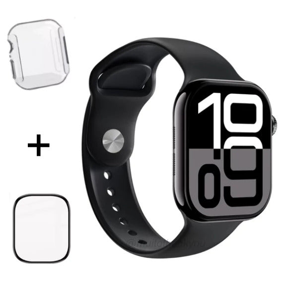 Smartwatch W10 Mini Serie 10 42mm Chat GPT, NFC, AMOLED Lançamento Microwear