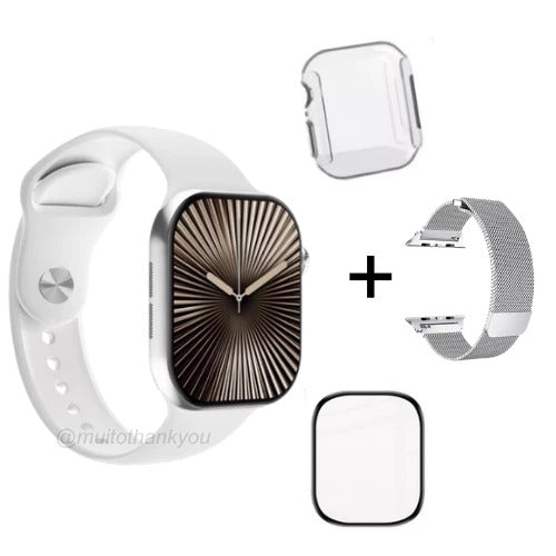 Smartwatch W10 Mini Serie 10 42mm Chat GPT, NFC, AMOLED Lançamento Microwear